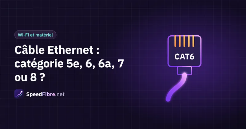 Câble Ethernet : catégorie 5e, 6, 6a, 7 ou 8 ?